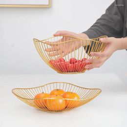 Storage Baskets Nordic Ins Net Red Fruit Bowl Tray Creative Simple Modern Living Room Home American Coffee Table Snack StorageLB82111