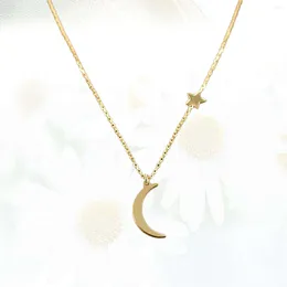 Pendant Necklaces Necklace For Moon And Stars Alloy Choker Birthday Party Wedding Christmas ValentineS Day Jewelry Gift