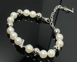 Women Designers Saturn pearl bracelets woman chain with logo silver Classic paperclip necklace never fade