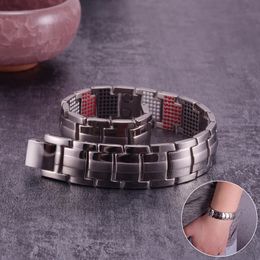 Chain Magnetic Bracelet for Men Therapy Arthritis Pure Mens Link Germanium 231016