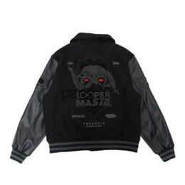 Men's Jackets American Vintage Gothic Letter Embroidered Jacket and Coat Men's Y2K New Street Pop Hip Hop Baseball Jacket Couple Loose Top x1016