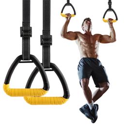 Gymnastic Rings Gymnastic Rings Pull up Handle Rings with Adjustable Straps for Chlidren Adult Home Workouts Strength Training Fitness Equipment 231016