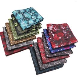 Bow Ties Arrival Floral Hanky Vintage Green Blue Wave Meteor Fireworks Hankies Men Suits Pocket Square Handkerchief Towel Casual Gift