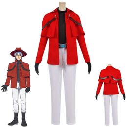 Cosplay Anime Vampire Dies In No Time Ronald Cosplay Costume Red Uniform Outfit Halloween Carnival Party Role Play Disguise Suit