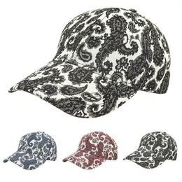 Ball Caps Men's And Women's Cap Cashew Flower Pattern Printed Baseball Europe The United Mens Leather Hat For Hiking