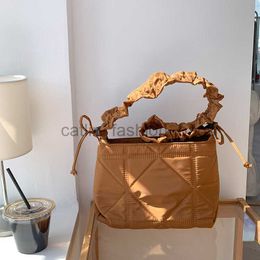 Shoulder Bags New bag shoulder strap tote bag for large capacity single shoulder bag rhombic drawstring pleated crossbody bag forcatlin_fashion_bags