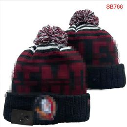 Men's Caps NCAA Hats All 32 Teams Knitted Cuffed Seminoles Beanies Striped Sideline Wool Warm USA College Sport Knit hat Terrapins Beanie Cap For Women