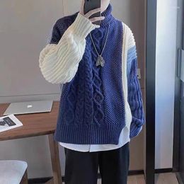 Men's Sweaters Winter Men Pullover Top Turtleneck Long Sleeve Thick Warm Sweater Slim Casual Knitwear Elasticity Clothing