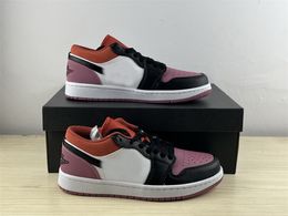 Shoes Designer 1 Low 1S Mens Basketball OG Sky J Mauve Orange Womens Sneakers Outdoor Trainers With Box