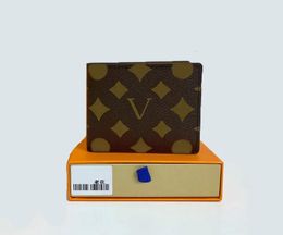 Mens Designer Wallet Luxurys Multiple Purses For Man 10 Colours Flower Letters Short Card Holders High-quality Fashion Plaid Small Clutch With Original Box DustBag