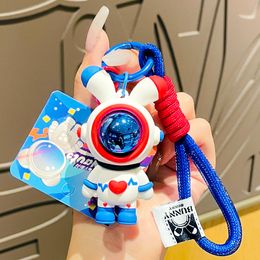 Netizen Love Lightning Rabbit Keychain Astronaut Creative Fashion Car Key Exquisite Pendant Bag Small Gift