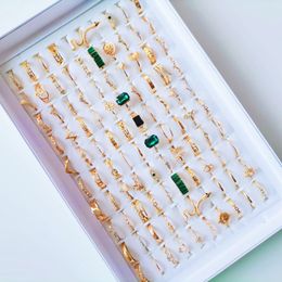 Solitaire Ring 30Pcs Lot Rings for Women Vintage Gem Snake Spider Gossip Bohemian Party Girls Set Wedding Jewellery Love Gift Wholesale 231016