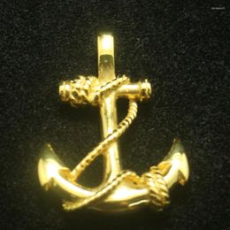 Pendant Necklaces 316L Stainless Steel Cool Polishing Golden Anchor