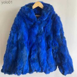 Women's Fur Faux Fur Natural Rabbit Fur Coat for Women Winter Hooded Jacket Fashion Real Fur Coat Fe on Offer With Free Shipping HT52L231016