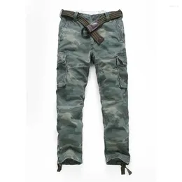 Men's Pants Fashion Camouflage Cargo Men Casual Military Army Style Straight Loose Baggy Trousers Tactical Streetwear Clothing