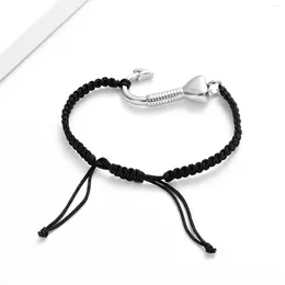 Bangle Cremation Ashes Bracelet With Fishhook Shape Urn Braide For Stainless Steel Adjustable Customized Men Gift Jewelry