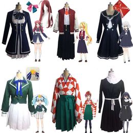 Cosplay Cosplay Anime Zombie Land Saga Minamoto Sakura Nikaido Saki Konno Junko Yuugiri Hoshikawa Lily Costume Wig Halloween Cute Suit