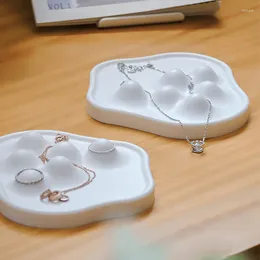 Jewelry Pouches Tray Dish Unique Shape Ring Holder Key Cute Plate Vanity Aesthetic Cloud Decor