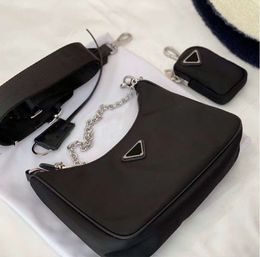 Luxurys Designers Bags Cleo Hobo Purses Nylon Chain Lady Handbag Sale 3 Piece Man Womens Handbags Crossbody Shoulder Wholesale Totes Fashion Wallet Bag