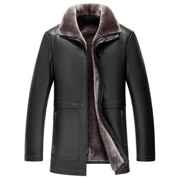 Men's Leather Faux Thick Winter Jackets 2023 New Genuine Jacket Men Pure Cowhide Real Coats Man Sheepskin Fur Coat 5XL 231016