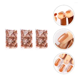 False Nails 300pcs Nail Training Manicure Supply Plastic DIY Practise Fake Set Press On