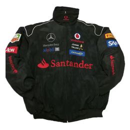 AF1 F1 Formula One Racing Jacket F1 Jacket Autumn And Winter Full Embroidered Logo Cotton Clothing Spot Sales F12