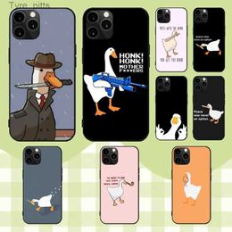 Cell Phone Cases Duck Untitled Goose Game Phone Case For iPhone 11 12 13 14 15 Mini 8 plus X XS XR PRO MAX ShellL2310/16