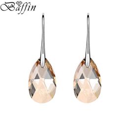 Original Crystal From SWAROVSKI Classic Drop Earrings Rhinestone Hanging Pendientes Jewelry Women Mother's Day Gift2567