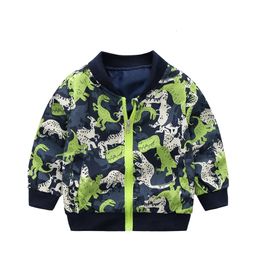 Jackets Coat For Boy Cartoon Pattern Boys Coats Spring Autumn Children's Casual Style Kids Clothes 231016