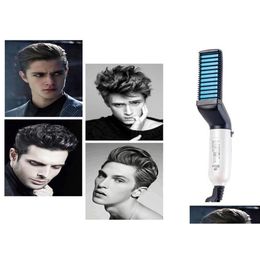 Hair Brushes Men Quick Styler Comb Mtifunctional Curling Curler Show Cap Tool Electric For Styling Brush9643056 Drop Delivery Product Dhl8Y