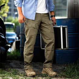 Men's Pants Multi Pocket Waterproof Cargo Tactical Military Special Combat Light Durable