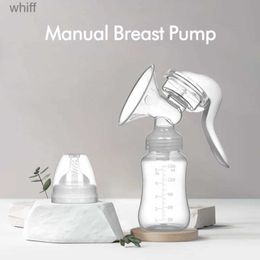Breastpumps Manual Breast Feeding Pump Original Manual Breast Milk Silicon PP Milk Bottle Nipple Function Breast Pumps Postpartum SuppliesL231118