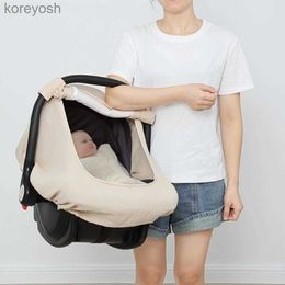 Bassinets Cradles Baby Basket Stroller Cover Multi Use Maternity Breastfeeding Nursing Blanket Windproof Sunshade Cover Protector DropshippingL231016