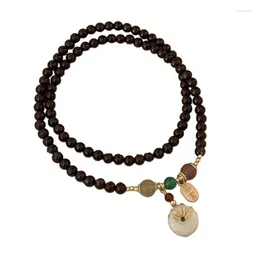 Pendant Necklaces Trendy Neck Jewellery Stylish Fashion Beads Necklace Vintage Chinese Style Material For Women