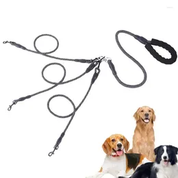 Dog Collars 3 Way Leash No Tangles Safety Lead Leashes Three Multi Splitter Multiple With 360 Swivel Device