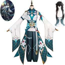 Cosplay Game Honkai Star Rail Imbibitor Lunae Dan Heng Danheng Cosplay Costume Wig Anime The Xianzhou Luofu Astral Express Hallowen Set