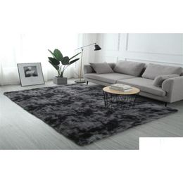 Carpets Plush Fur Carpet Livingroom Soft Shaggy Kids Room Hair Rugs Bedroom Fluffy Rug Sofa Coffee Table Floor Veet Blanket Drop Del Dhtoi