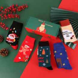 Men's Socks 2/3/5/10 Pairs Christmas Style Cute Cartoon Graphic Comfy Breathable Novelty Perfect Festival Gifts For Men