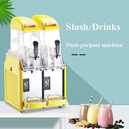 3 Tanks Slush Machine 36L Smoothies Maker 1100W Snow Melting Machine Sand Ice Machine