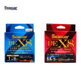 Braid Line original SEAGUAR pe line x8 super smooth and fine SEAGUAR long cast sea fishing raft fishing Multicoloured 8-weave 150m main line 231016