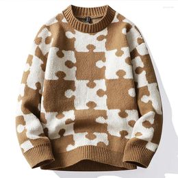 Men's Sweaters College Style Autumn And Winter Loose Fitting Korean Trendy Youth Student Round Neck Versatile Sweater