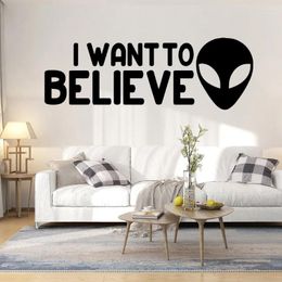 Wall Stickers Diy Alien Nursery Art Decals For Kids Rooms Home Decoration Sticker Murals