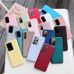 Cell Phone Cases Candy Colour Silicone Phone Case For Samsung Galaxy S20 Fe Fan Edition 5g S21 S20 Plus Note 20 Ultra Matte Soft Back Cover CasesL2310/16
