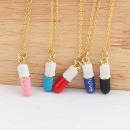 Pendant Necklaces Enamel Necklace For Women Funny Creative Unique Girls Unusual Things Y2k Jewellery 2000s Aesthetic