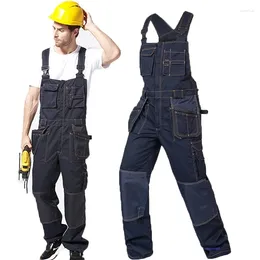 Men's Pants Work Bib Overalls Men Protective Coveralls Repairman Strap Jumpsuits Worker Trousers Working Uniform Coverall Construction Suits