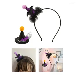 Hair Clips Witch Hat Shape Hairband Duckbill Clip Sweet Tiaras For Girls