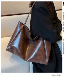 Cross Body 2023 New Bag Women's New Handheld Big Bag Design One Shoulder Casual Tote Big Bagblieberryeyes