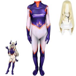 Cosplay Anime Boku No My Hero Academia Mt Lady Cosplay Costume Wig Jumpsuit Adult Child Sexy Woman Hallowen Uniform Carnival Party Suit