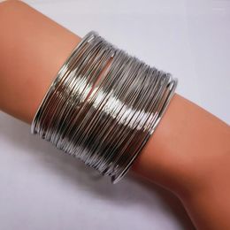 Bangle Fani Stainless Steel African Bangles For Woman High Quality Dubai Gold Plated Bracelet Arm Ring Wedding Jewellery