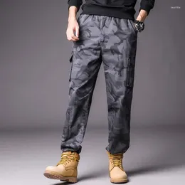 Men's Pants Mens Cargo Camouflage Multi Pockets Military Tactical Male Outwear Straight Casual Large Size Trousers PAN28